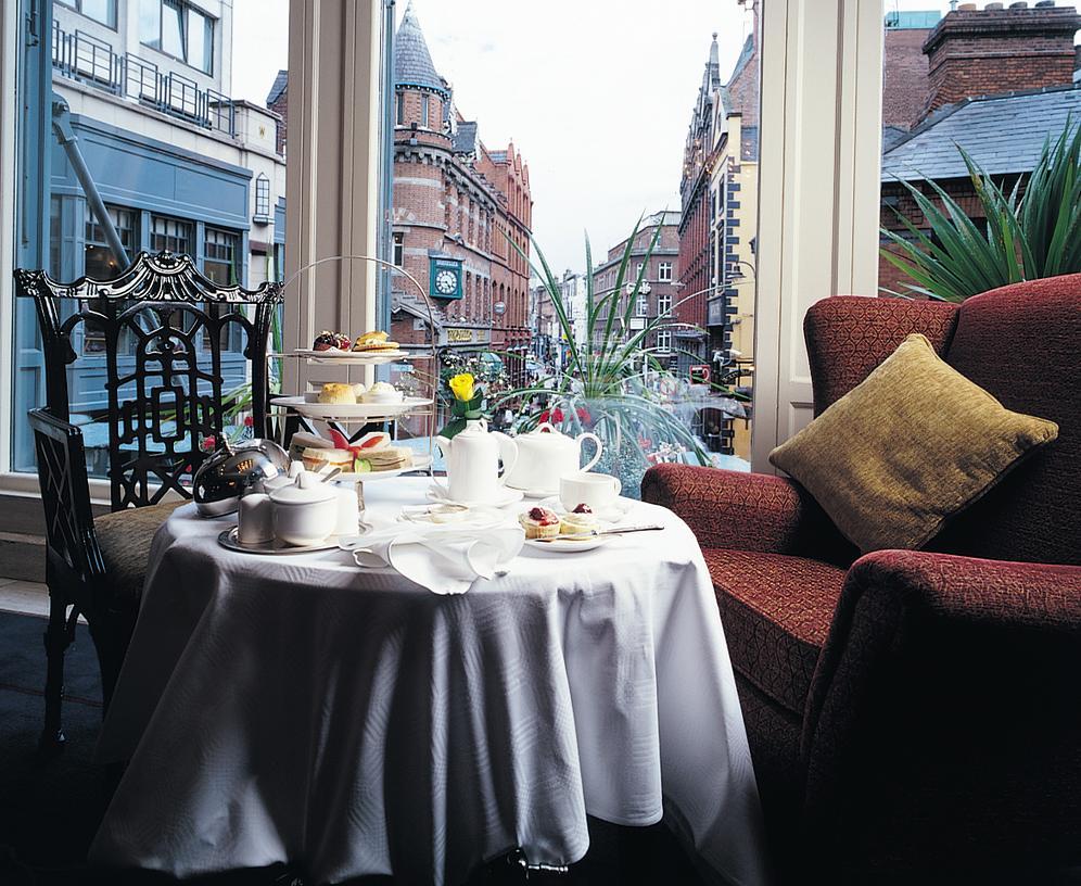 The Westbury Hotel Dublin Exterior foto Afternoon tea at the hotel